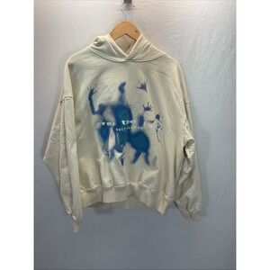 Aelfric Eden Pray The Lord Unisex Hoodie Cream Color Size Medium Oversized